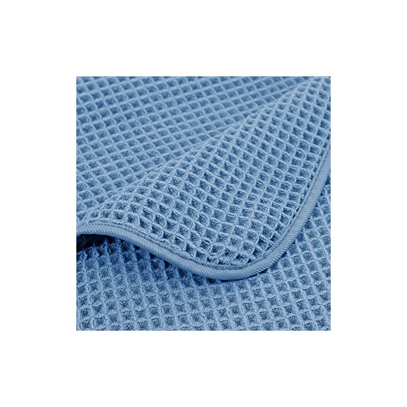 Polyte Sábana de Baño XL Microfibra Waffle 430 gsm, Set,