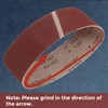 Kozelo Sanding Belts 4 x 36 Inch 80 Grit Aluminum