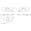BREMBO Balatas Cerámicas Delanteras Compatible con DODGE STRATUS L4 2.4L