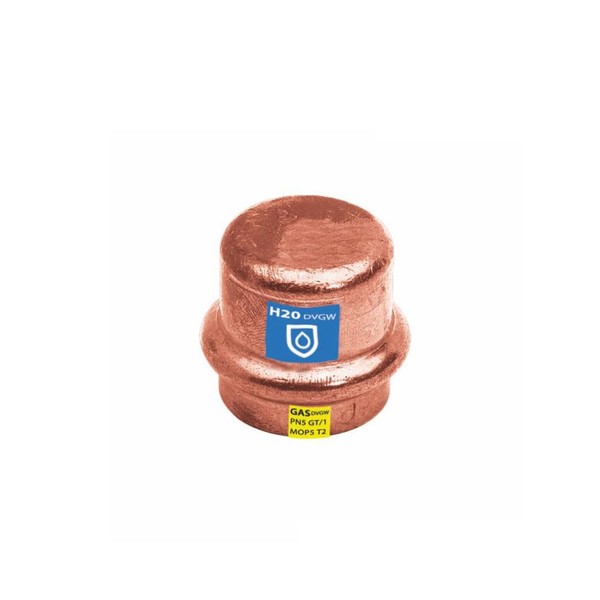Sanpro Press Fitting Copper Plug End Cap Size V 22