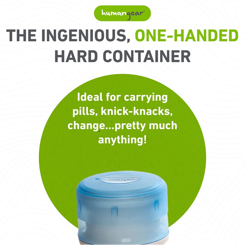 humangear GoTubb 3 Pack Travel Container - Clear/Green/Blue, Small, 14