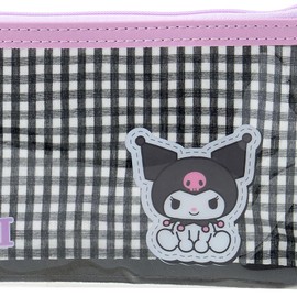 Sanrio Clear Pencil Case Kuromi PVC, Laminated Cotton, For Ages 3 and Up 642550