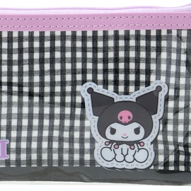 Sanrio Clear Pencil Case Kuromi PVC, Laminated Cotton, For Ages 3 and Up 642550