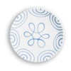 GMUNDNER KERAMIK Dessert Plate Cup Diameter 20 cm Blue Flamed