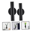 Kisangel 2pcs Wall Arrangement Wall Vases Black Wall Hanging Vase