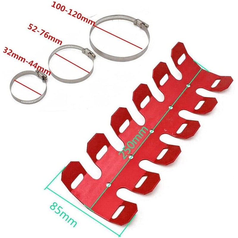 ANCLLO Motorcycle Exhaust Muffler Pipe Protector Heat Shield off-road Vehicle