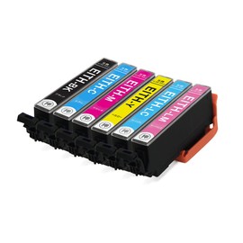 ITH 6 Color Set (ITH-BK x 1, ITH-C x 1, ITH-M x 1, ITH-Y x 1, ITH-LC x 1, ITH-LM x 1), Compatible Ink for Epson Printers, Includes Remaining Level Detection Function (ITH EP-710A, EP-711A, EP-709A, EP-810AB, EP-811AW, EP-811AB, EP-811AB, EP-811AB, EP-811