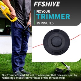 FFshiye 2Pack 25-2 Trimmer Head for Stihl FS90 FS90R FS100 FS110 FS130 FS250 FS56 FS80 FS85 FS55 FS55R Bump Feed String Trimmer Brushcutter AutoCut 25-2 String Trimmer Head Replaces#4002 710 2191