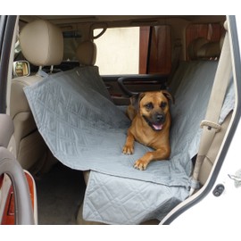 Formosa Covers Deluxe Dog Car Seat Hammock Quilted Cover with Non-Slip Backing Best for Cars Trucks and SUVs Make Travel with Your Pet Always an Option - 56" W x 60" L, GREY