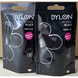 DYLON 繊維用染料 プレミアムダイ Col.12 ベルベットブラック 2個セット