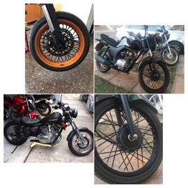 AnXin Spoke Skins,72 PCS Motorcycle Spoke Covers Wraps Protector for 19-21 Inch Wheel Rim KLX KX CRF DRZ XR YZ YZF RMZ SX SXF EXC XCF SSR Apollo SDG Dirt Pit Bike Black