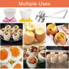 Egg Cups Set, 9pcs Egg Cups and Stainless Steel Egg
