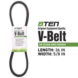 8TEN 36 inch Variable Drive Belt for MTD Craftsman LR-927 Lawn Tractors 754-0453 954-0453
