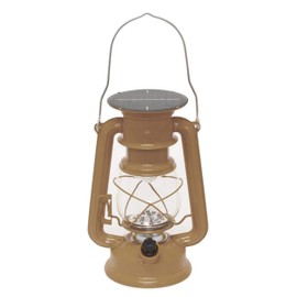 Maruwa Boeki Solar LED Premium Lantern, Mocha Brown, Size (W x D x H): Approx. 6.0 x 4.5 x 0.9 inches (15.3 x 11.5 x 23.8 cm), 4008800-06
