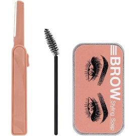Abaodam Kit de 3 Piezas de Gel Transparente para Cejas Cera Natural, Gel Fijador sin Residuos para Peinar y Añadir Volumen, Adecuado para Maquillaje Diario