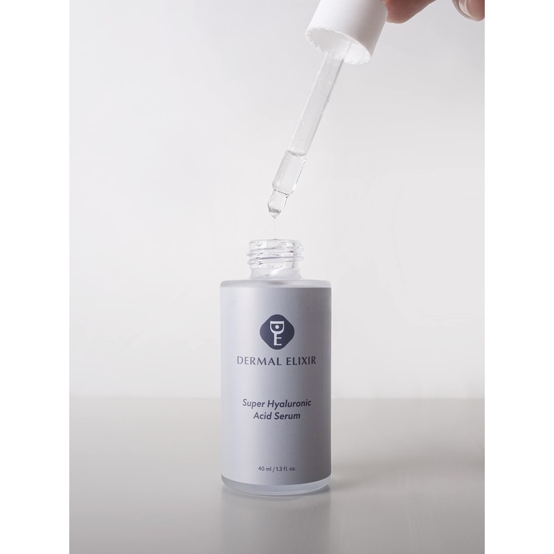 Dermal Elixir Super Hyaluronic Acid Facial Serum 40ml, Super Hydration,