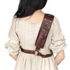 HDBHBH Medieval Sword Back Holster - Leather Shoulder Sheath for