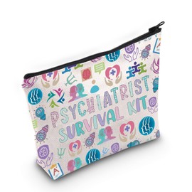POFULL Neurosurgeons Psychiatrist Cosmetic Bag Psych Graduate Gift Psychiatrist Survival Kit (Psychiatrist Survival)