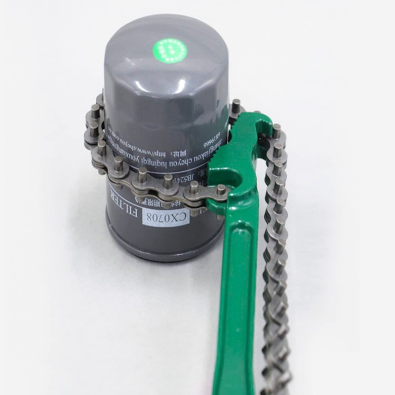 15 Inch Heavy Duty Reversible Chain Wrench | Adjustable Oil