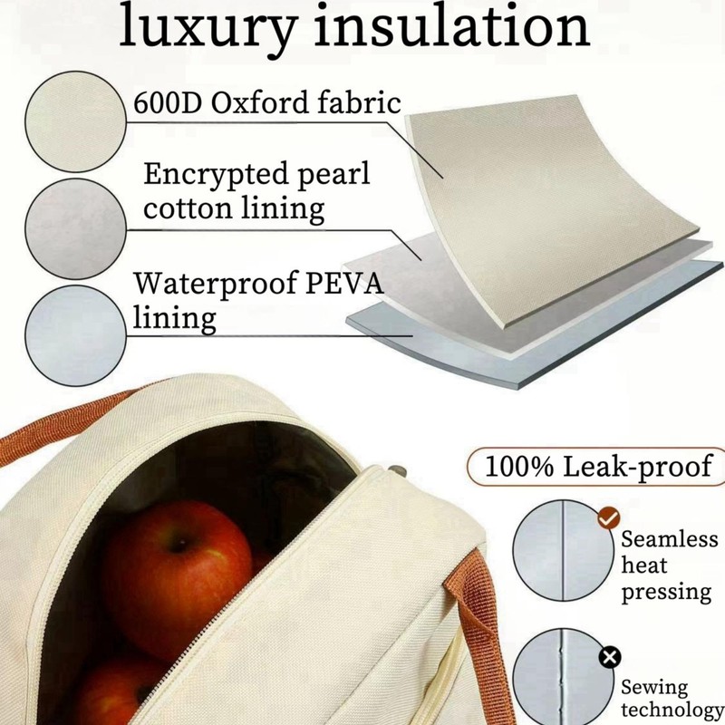 ARREBOL Insulated Cooler Lunch Tote Bag Box for Women Work