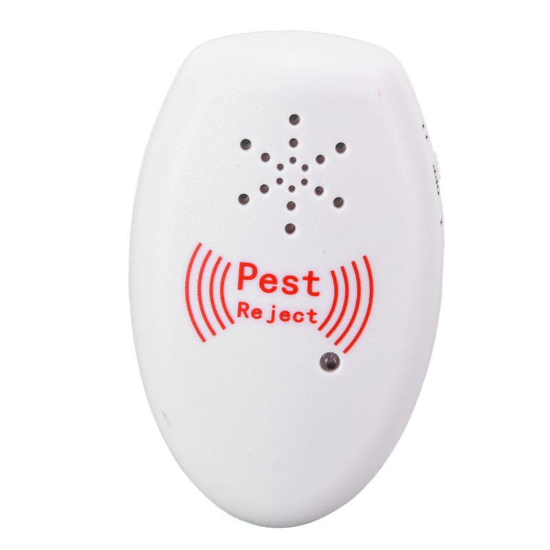 Multifunction Ultrasonic Electronic Mosquito Repellent Pest Repeller USB Rechargeable White