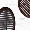 HVAC OV 5pack 4" Inch (Grille Dimensions) Brown Plastic Round