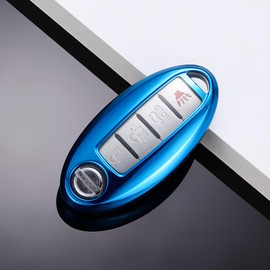 [Kinotaka] Nissan/Mitsubishi ek Cross EV Car Serena Smart Key Case for New Serena C27 Serena C26 Serena C25 / Tiana / Tiida / Murano / Elgrand E52 Elgrand E51 Double-Sided Electric Sliding Door TPU