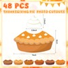 Ctosree 48 Pcs Thanksgiving Pumpkin Pie Bulletin Board Photo Cutout