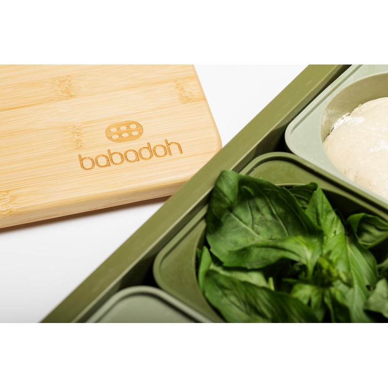 Babadoh Dough Trays & Bamboo Board Set – Includes 2