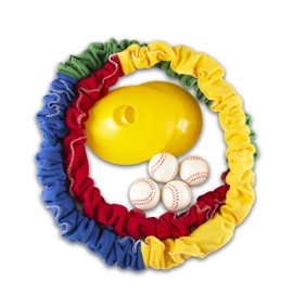 Hiverst 8フィート 伸縮性 共同ストレッチラテックスバンド チームビルディング スポーツゲーム 小道具 アウトドアパーティー グループアクティビティゲーム 子供 大人用