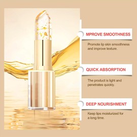 Labial Resistente A Las Transferencias, Con Lámina Dorada Que Cambia De Color. Reactivo Al Ph, De Larga Duración Y A Prueba De Besos. Brillo Labial Hidratante Y Brillante Para Labios