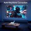 WOLFANG Mini Projector, Home Cinema Projector for Bedroom, Portable 1080P