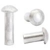 M4 (4mm x 16mm) Solid Aluminium Round Head Rivets DIN