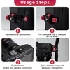 MINICOR Camera Backpack Clip with Arca Quick Release Plate,Camera Clip