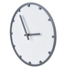 Wooden Wall Clock Silent Non Ticking Round Clock with Hook