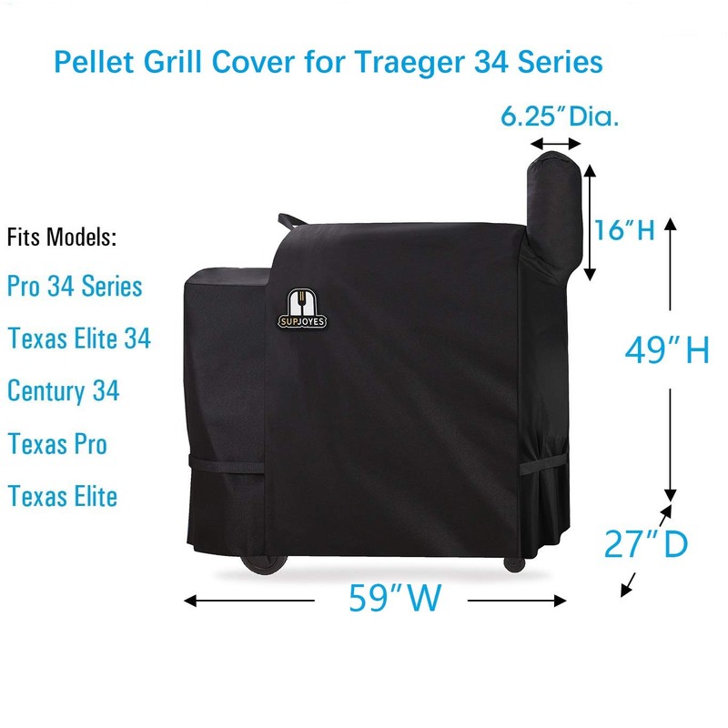 SUPJOYES Grill Cover for Traeger 34 & 780 Series, Heavy