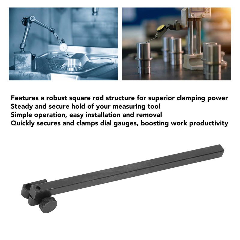 9x9x200mm Industrial Tools Height Gauge Adaptor with Clamp Square Dial