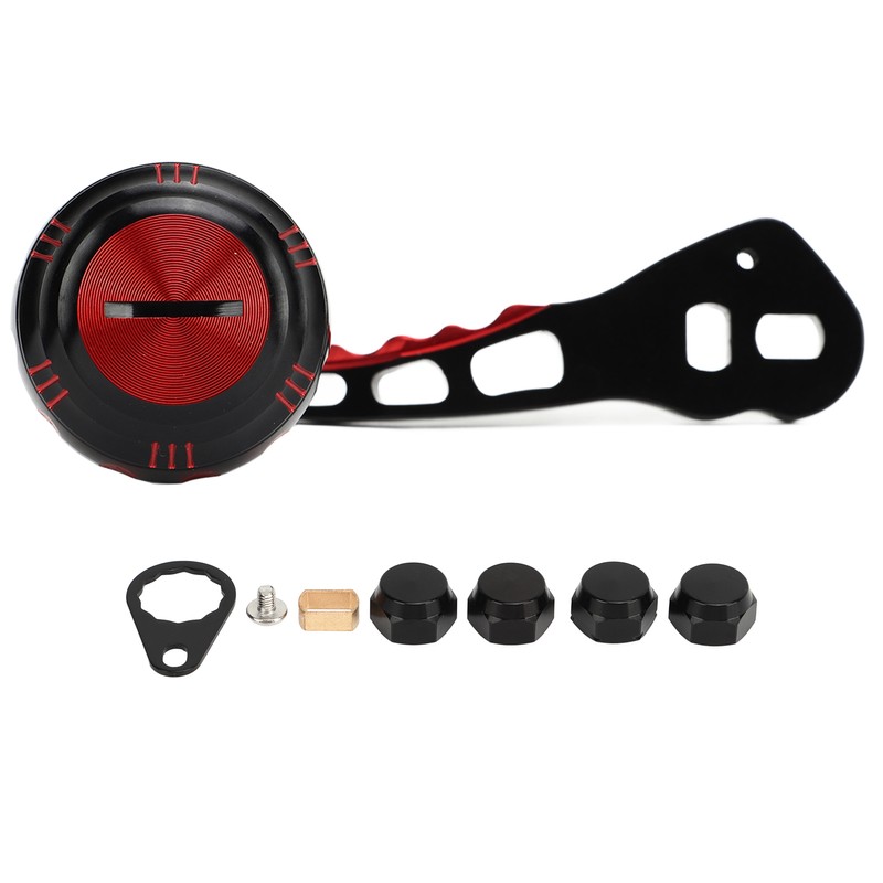 Fishing Reel Handle Aluminum Alloy Prevent Slip Ergonomic Replacement Baitcasting