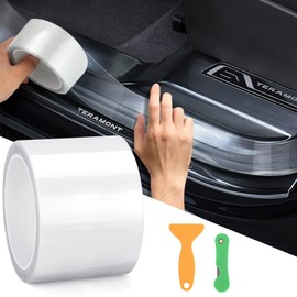 Kaliwa Universal Door Sill Protector Film, Boot Sill Protection Film, Complete Set for Car, Motorcycle, Bicycle (10 cm x 10 m)