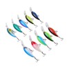 10Pcs Artificial Crankbait 3D Fishing Bait Fishing Accesories for Bass