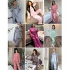 Ekouaer Womens Silk Satin Pajama Sets 2 Piece Sleepwear Pjs