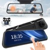 10-inch dash cam night vision, 1080P full touch screen with