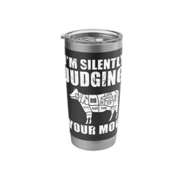 Im Silently Judging Your Moo Meat Cutter Butcher Stainless Steel Insulated Tumbler