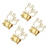 100Pcs Bunny Binder Clips Gold Cute Handle Durable Metal Multifunction