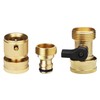 Hydrogarden Garden Hose Quick Connect, 3/4 inch Solid Brass No-Leak
