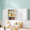 Laundry Cabinet with 4 Doors and Adjustable Shelves