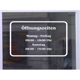 Don Cappello Opening Hours Classic Shop Window Lettering Sticker Advertising Shop Shop Blue Width 20 cm