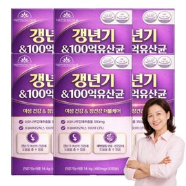 Women's Health Menoracto YT1 Menopausal Lactobacillus 10 billion Gut Health Live Lactobacillus Probiotics [Free gift set], 6 pieces, 30 servings / 여성건강 메노락토 YT1 갱년기 유산균  100억 장건강 생유산균 프로바이오틱스 [사은품세트구성], 6개, 30회분