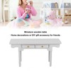 1: 12 Dollhouse Desk Wooden Modern Miniature Table Mini Writing