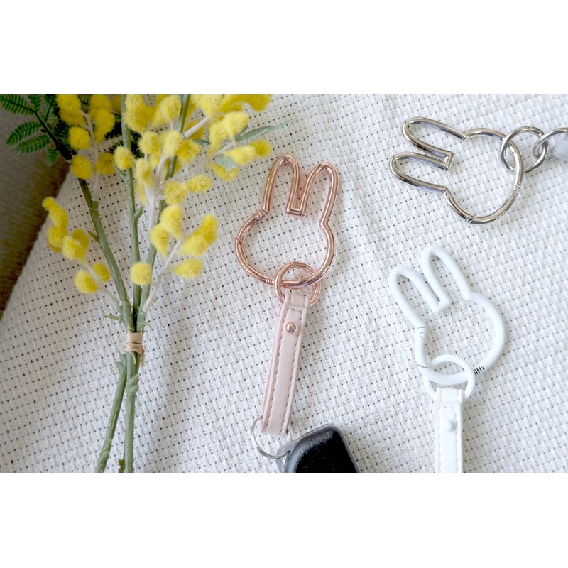 Nicot Miffy Carabiner Smart Key Holder, Miffy Goods, Character, Kawaii,